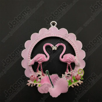 Оригинальный дизайн, подвеска с фламинго из розовой эмали