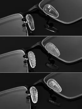 Очки Носовые накладки с отверткой Мягкая овальная силиконовая воздушная камера Очки Противоскользящие Носовые накладки Замена винта Инструменты для ремонта