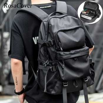 Повседневный мужской рюкзак в уличном стиле, 17-дюймовый рюкзак для ноутбука, дорожный рюкзак для университетского колледжа, школьная сумка Mochilas