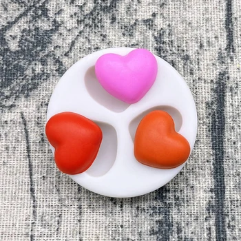 Силиконовая форма в форме сердца для выпечки шоколадных кексов Sugarcraft, инструменты для украшения торта из смолы, помадки