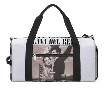 Спортивная сумка Лана Дель Рей спортивная сумка тренажерный зал аксессуары лирический рождены, чтобы умереть, мужская портативная сумка Винтаж путешествия фитнес сумка