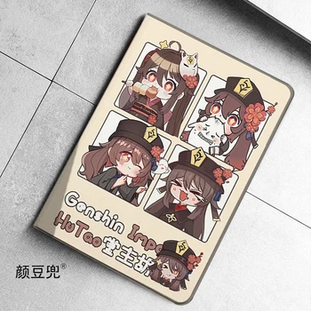 Ударные чехлы Hutao Anime Genshin Для Samsung Galaxy Tab S9Lite 8.7 2021Case SM-T220/T225 с трехстворчатой подставкой Galaxy Tab S6 lite