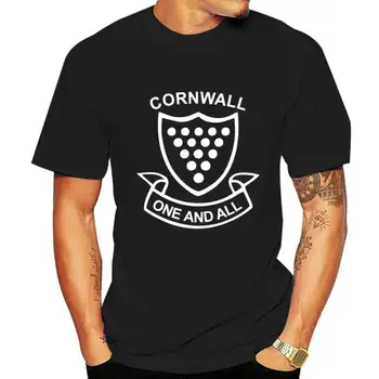 Футболка Cornwall One And All с гербом Корнуолла Керноу Сент Пиранс бесплатная доставка