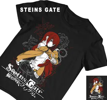 Футболка Steins Gate Kurisu Makise, Курису Макисэ, торговая марка Steins Gate, топ с длинными рукавами из аниме