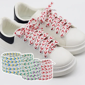 Хлопчатобумажные Плоские Шнурки Кроссовки Холщовые Шнурки Для обуви Женские Мужские Шнурки Красный Зеленый Синий Классический Шнурок для Обуви Шнурки 1 Пара DIY