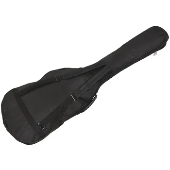 Черный водонепроницаемый рюкзак с двойными ремнями для баса, концертная сумка, чехол для электрической бас-гитары, губка толщиной 5 мм