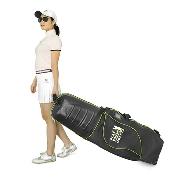 Чехол для дорожной сумки для гольфа PLAYEAGLE с жестким верхом и замками на колесиках, портативная складная авиационная сумка, дополнительная защита для комплектов клюшек для гольфа