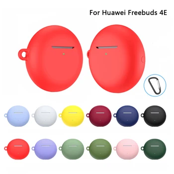 Чехол Для наушников С Крючком Для Huawei Freebuds 4E Мягкий Силиконовый Чехол Защитная Оболочка Для Беспроводных Bluetooth-наушников Freebuds 4E