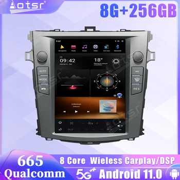 Экран Автомагнитолы Android 11 Для Toyota Corolla 2007 2008 2009 2010 2011 2012 2013 SIM Carplay Мультимедийный Плеер Стерео Головное Устройство