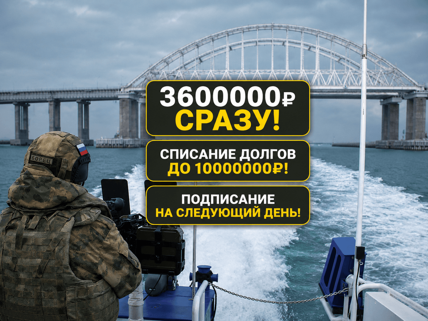 Охранник на сидячий пост (тыл)